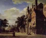 Jan van der Heyden Gothic churches USA oil painting artist